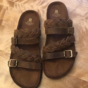 WHITE MOUNTAIN BROWN SANDALS